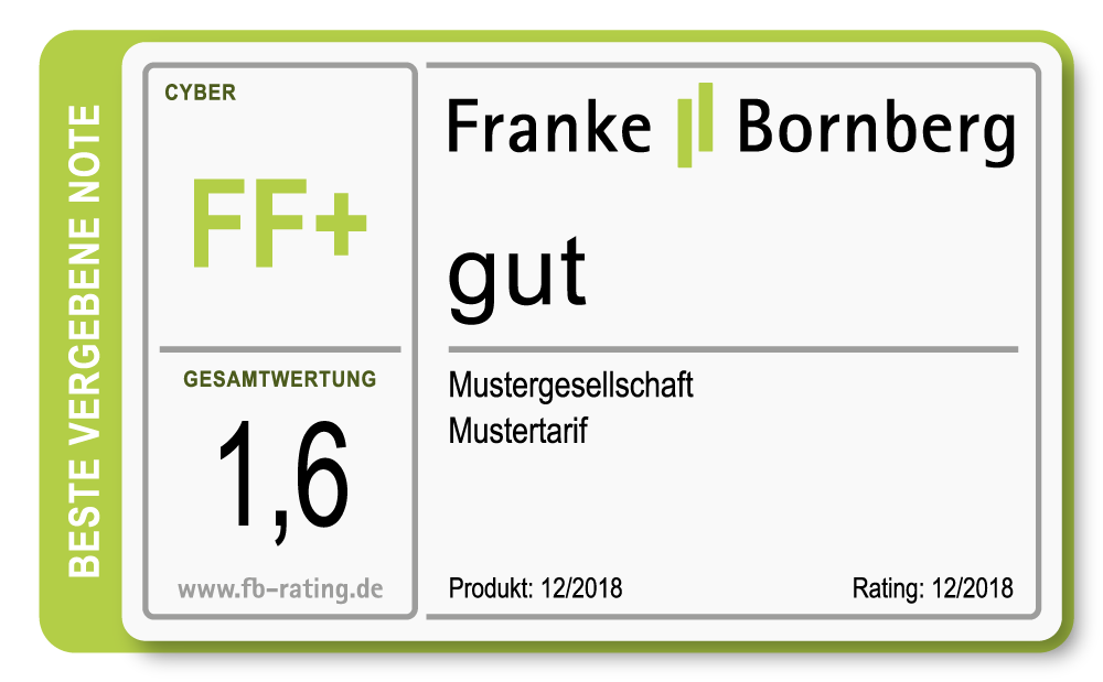 Erstes Rating Cyber-Versicherung bei Franke und Bornberg