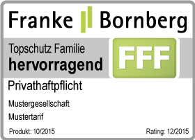 Erste Rating Privathaftpflichtversicherung Franke und Bornberg