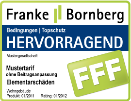 Rating Wohngebaeudeversicherung von Franke und Bornberg